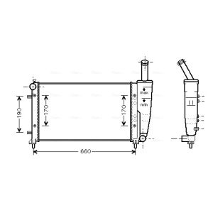 Arrefecedor do motor AVA COOLING FTA2290