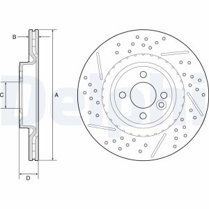 Disco de freno DELPHI BG4789C
