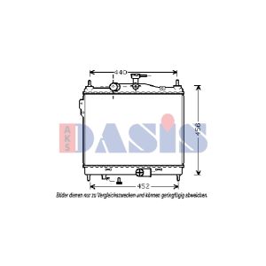 Raffreddatore motore AKS DASIS 560056N