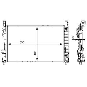 Radiador, arrefecimento do motor MAHLE CR 661 000S