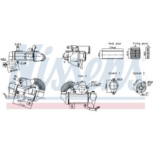 Radiatore, ricircolo gas di scarico NISSENS 989494