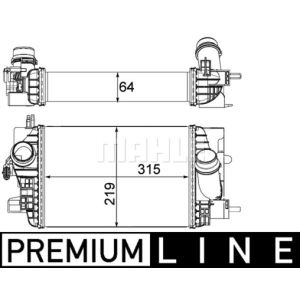 Ladeluftkühler BEHR MAHLE CI 235 000P