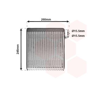 Verdamper, Airconditioner VAN WEZEL 2700V216
