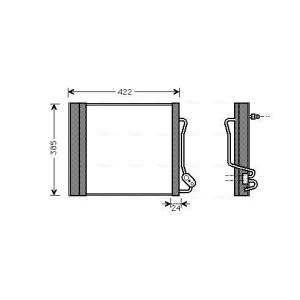 Kondensator, Klimaanlage AVA COOLING MCA5001D