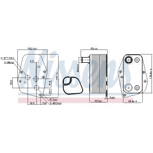 Radiatore olio, olio motore NISSENS 90904