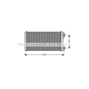 Warmtewisselaar, interieur verwarming HIGHWAY MN6030