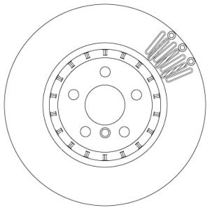 DoppelDisco de freno TRW DF6892S