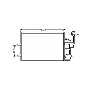 A/C-kondensor AVA COOLING MZ5184D