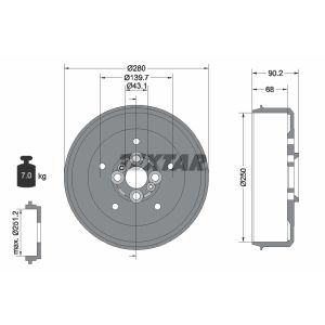 Remtrommel TEXTAR 94030600