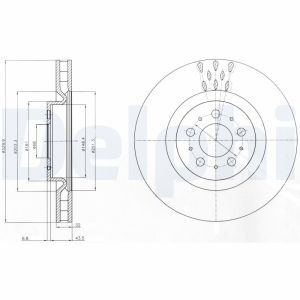Disque de frein DELPHI BG4305C