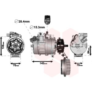 Kompressor för luftkonditionering VAN WEZEL 5800K987