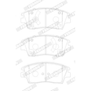 Set di pastiglie freno FERODO FDB5274, fronte