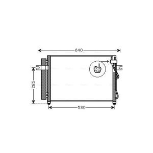 A/C-kondensor AVA COOLING HY5195D