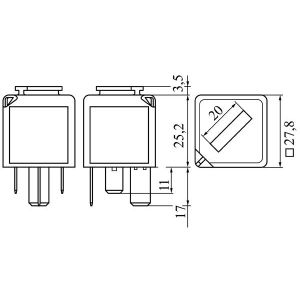 Relé, sistema de incandescencia BOSCH 0 986 332 050