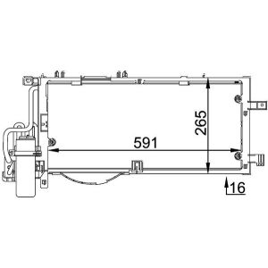 A/C-kondensor MAHLE AC 309 000P