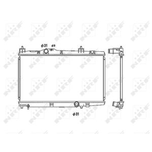 Radiator, motorkoeling EASY FIT NRF 53449