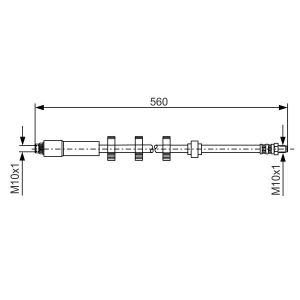 Tubo flessibile del freno BOSCH 1 987 481 290