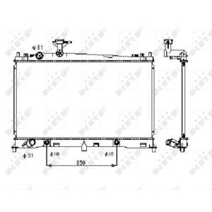 Radiateur, refroidissement du moteur NRF 53410