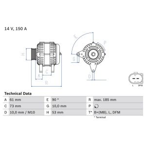 Alternator BOSCH 0 986 048 921