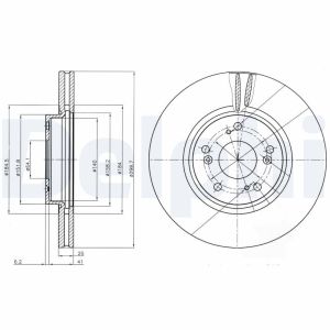 Disco de freno DELPHI BG3978