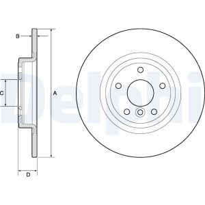 Disco de freno DELPHI BG4766C