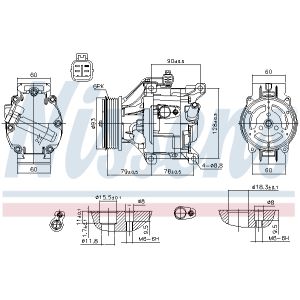 Klimakompressor NISSENS 890036