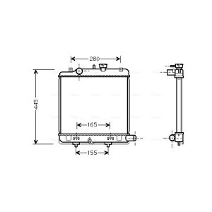 Motorradiateur  AVA COOLING MZ2139