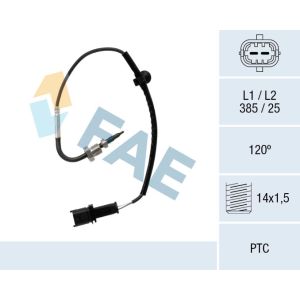 Sensor de temperatura dos gases de escape FAE 68096