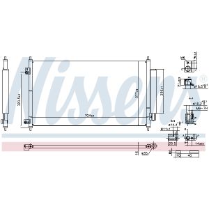 Condensatore, impianto di climatizzazione NISSENS NIS 941234