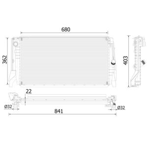 Arrefecedor do motor MAHLE CR 2316 000P