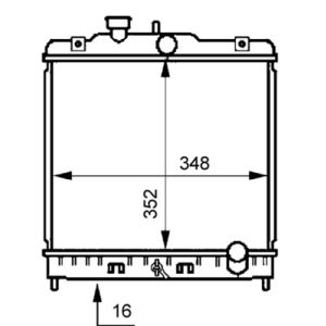 Arrefecedor do motor MAHLE CR 194 000S