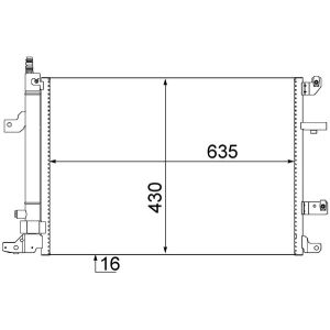 A/C-kondensor MAHLE AC 497 000S