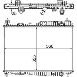 Arrefecedor do motor MAHLE CR 1135 000S