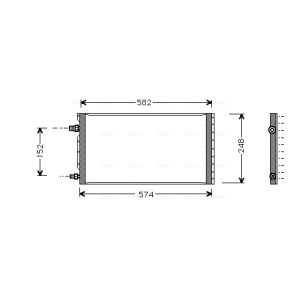 Condensador, ar condicionado AVA COOLING UV5006 AVA