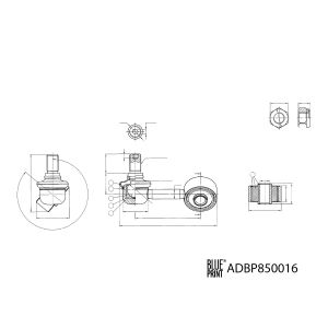 Haste/braço, estabilizador BLUE PRINT ADBP850016