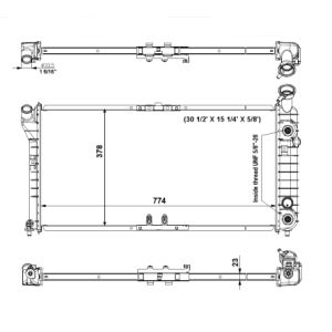 Radiador, refrigeración de motor EASY FIT NRF 56002