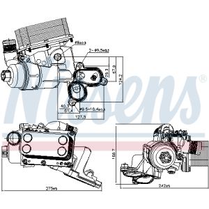 Oliekoeler NISSENS NIS 90924