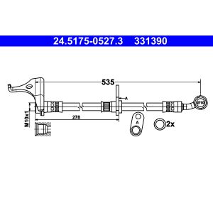 Bremsschlauch ATE 24.5175-0527.3