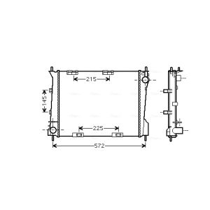 Arrefecedor do motor AVA COOLING RT2554
