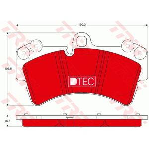 Remblokset, schijfrem DTEC COTEC TRW GDB1548DTE