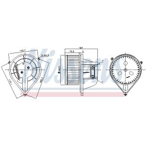 Ventilador de habitáculo NISSENS 87241