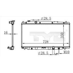 Arrefecedor do motor TYC 712-0053
