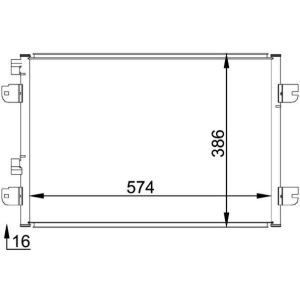 Condenseur (climatisation) MAHLE AC 691 000P