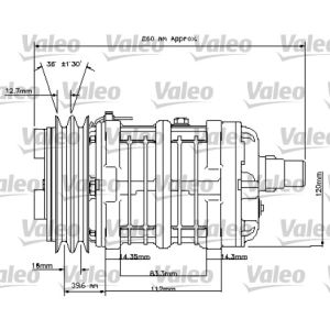 Compressor, ar condicionado VALEO 815841