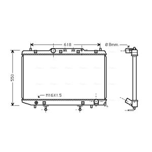 Arrefecedor do motor AVA COOLING TO2255