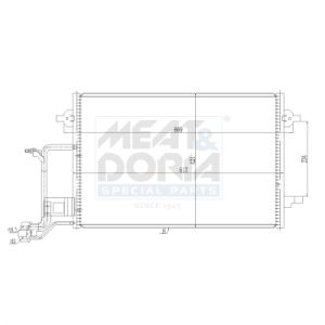 A/C-kondensor MEAT & DORIA 991229