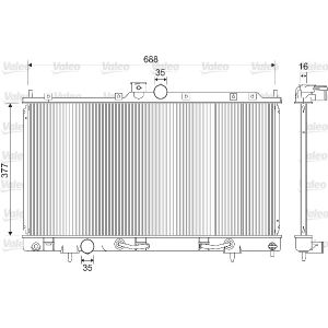 Radiateur moteur VALEO 733280