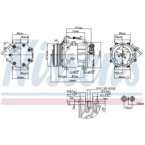 Klimakompressor NISSENS 89347