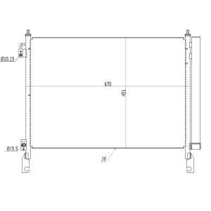 Condensatore, climatizzatore EASY FIT NRF 350460