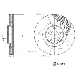Disco de travão FEBI BILSTEIN 171598